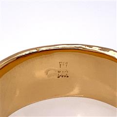 James Avery Retired Fish 14K Yellow Gold Band Ring